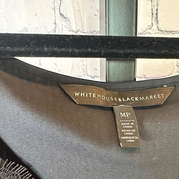 White House Black Market Black Lace Tank Top - Picture 5 of 8